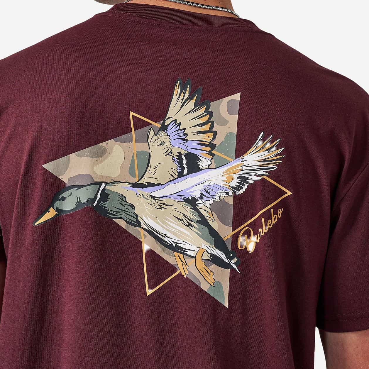 Burlebo Pintail Triangle Duck T-Shirt - Maroon