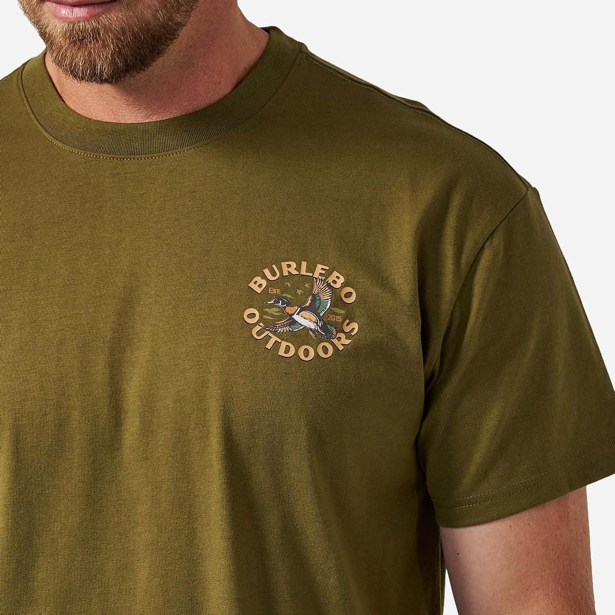 Burlebo Wood Duck T-Shirt - Hunter Green