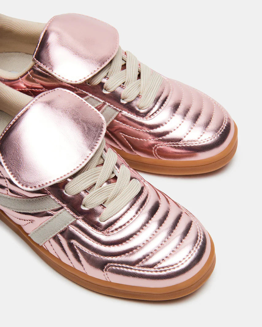 Steve Madden Women's Madrid Sneakers in Pink Metal