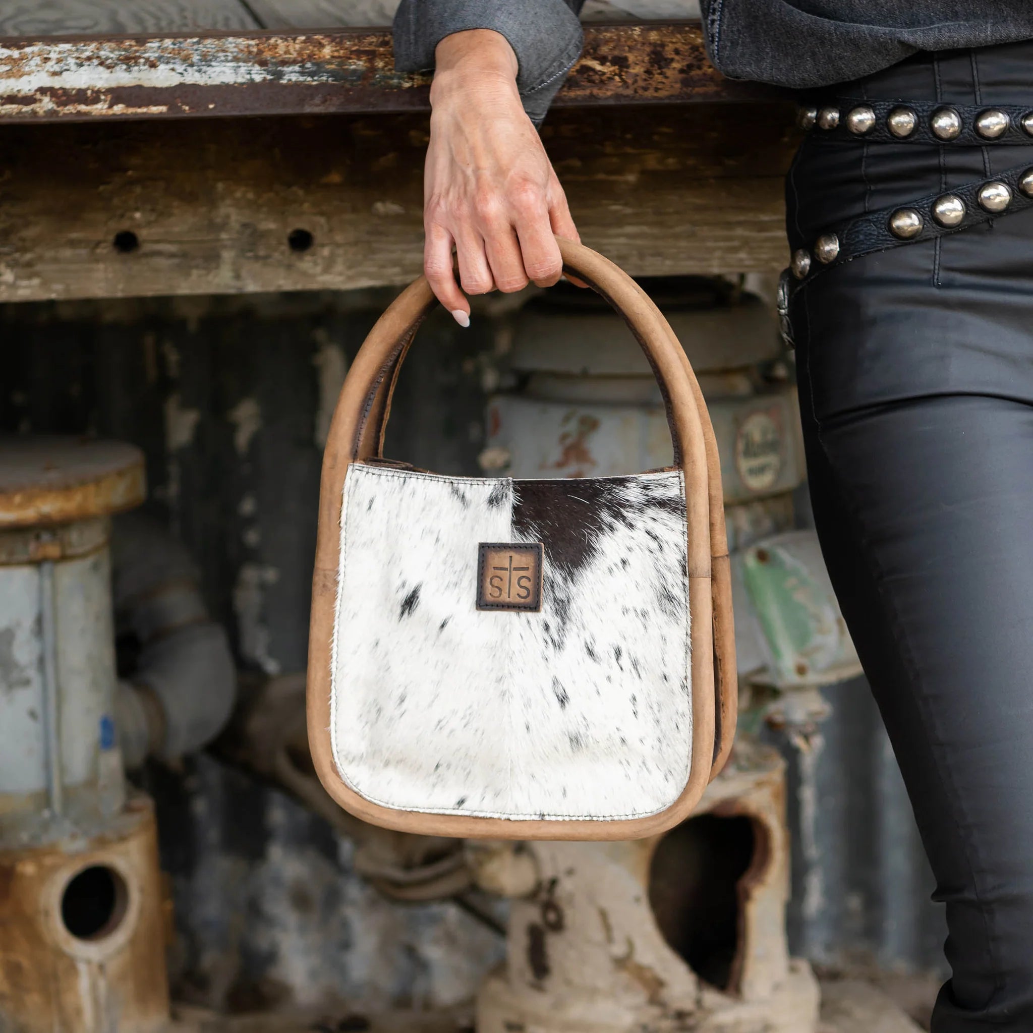 STS Cowhide Sugar Satchel