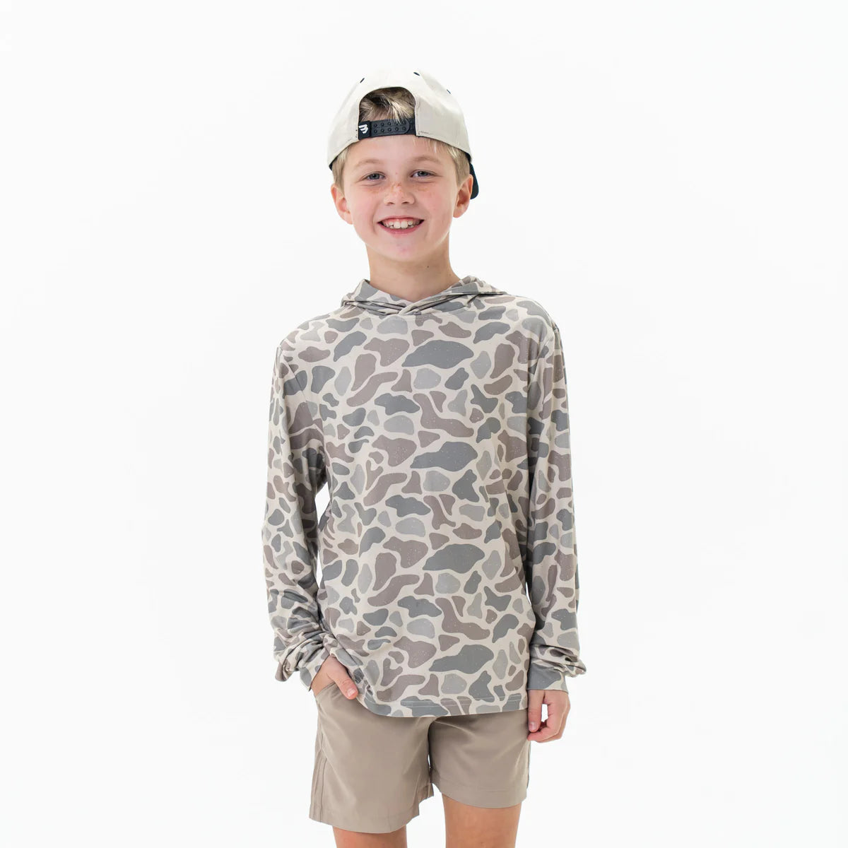 Youth Burlebo Performance Hoodie - Classic Deer Camo