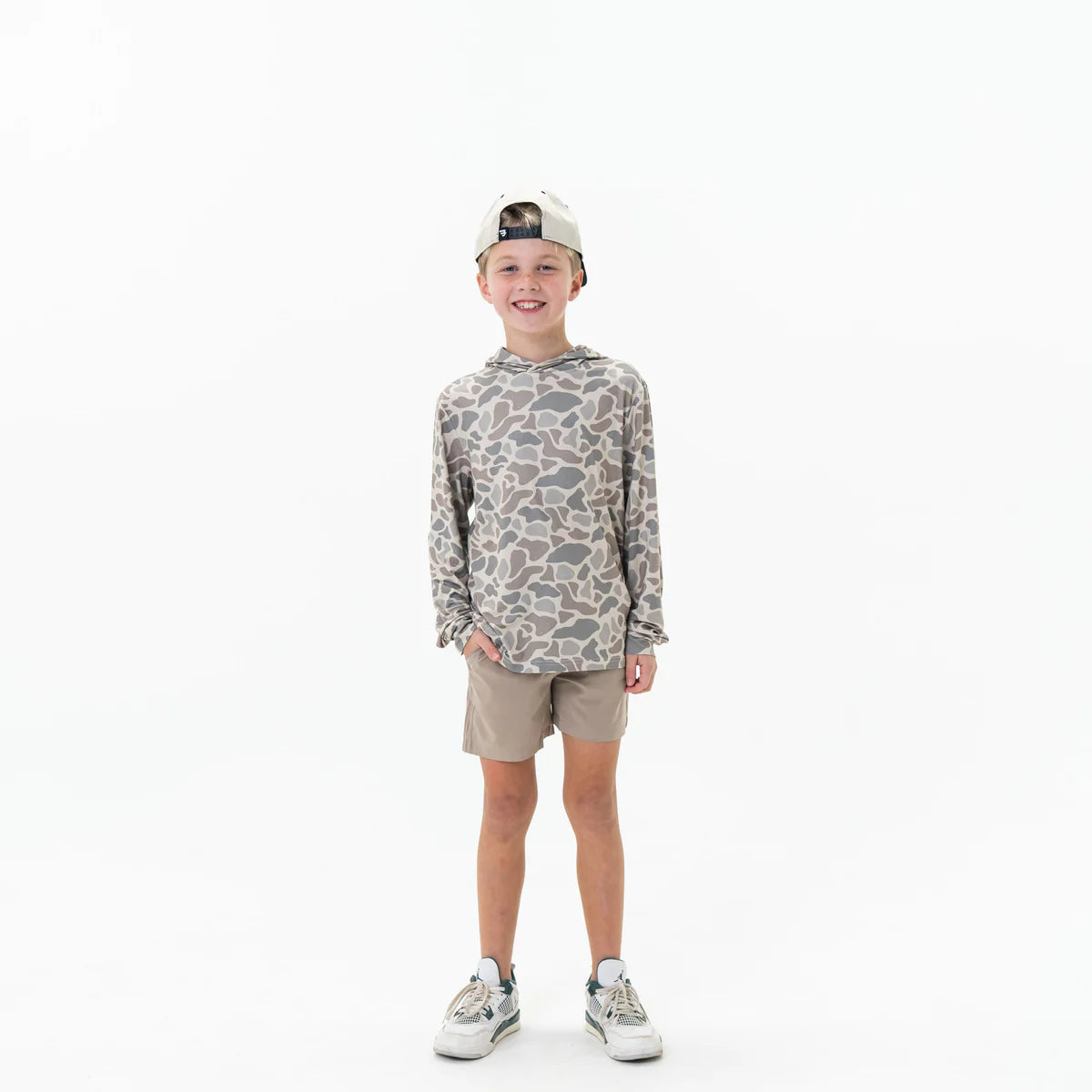 Youth Burlebo Performance Hoodie - Classic Deer Camo