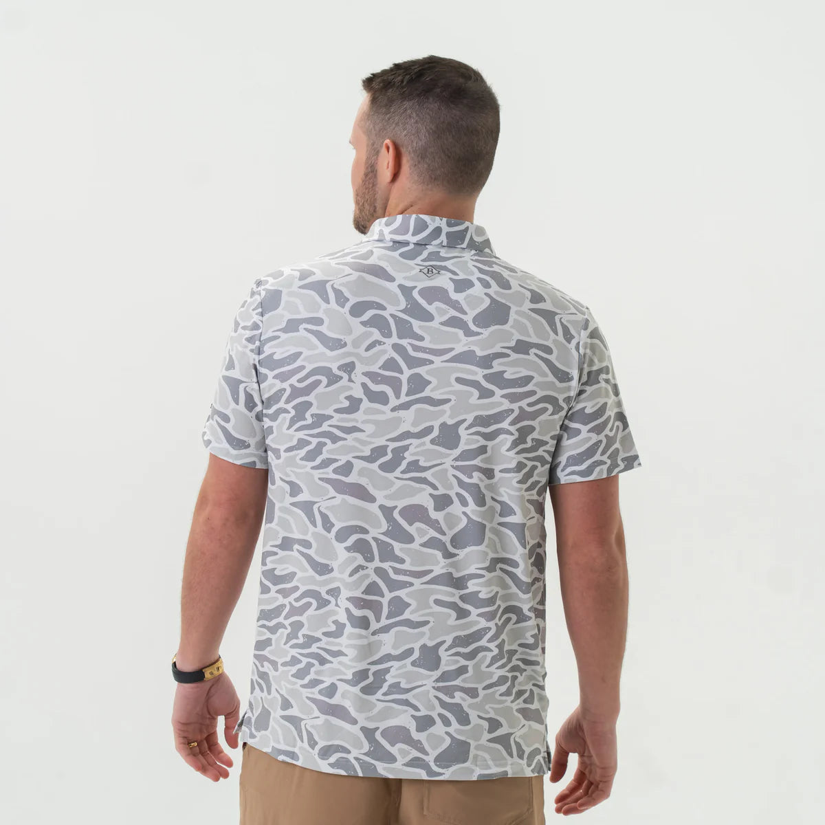 Men's Burlebo Performance Polo - White Camo