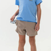 Burlebo Youth Everyday Shorts in Cobblestone Khaki