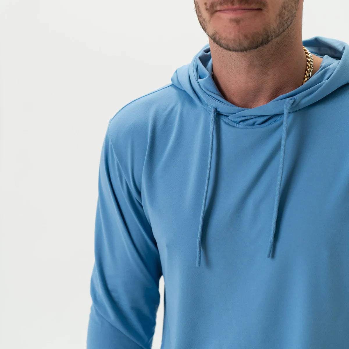 Men's Burlebo Performance Hoodie - Steel Blue