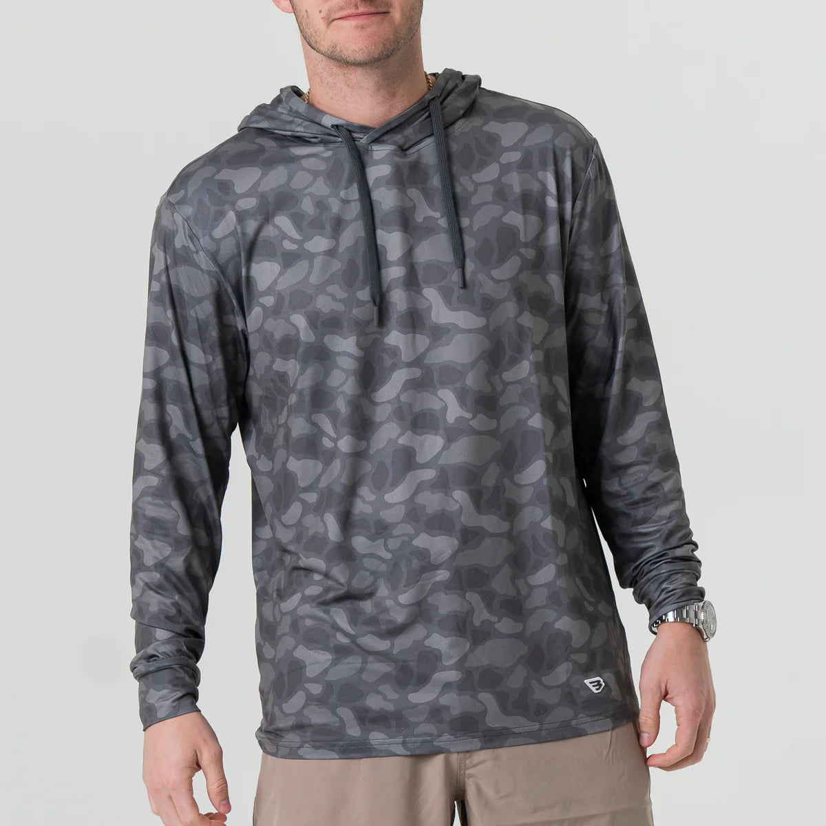 Men's Burlebo Performance Hoodie - Stone Camo