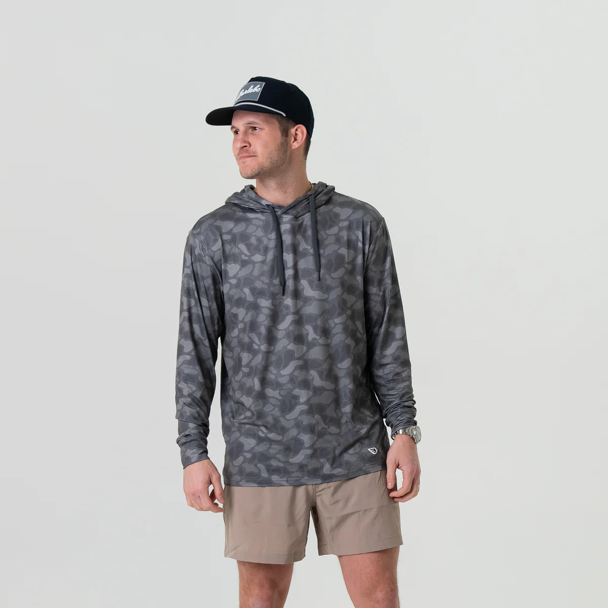 Men's Burlebo Performance Hoodie - Stone Camo