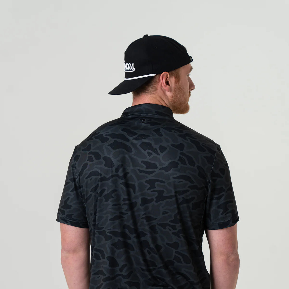 Men's Burlebo Performance Polo - Black Camo