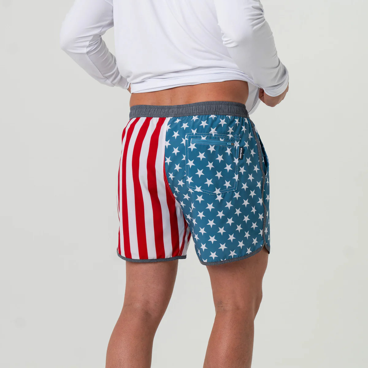 Men's Burlebo Swim Trunks - Throwback USA