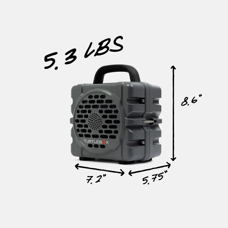 Turtlebox Cub Speaker in Gray