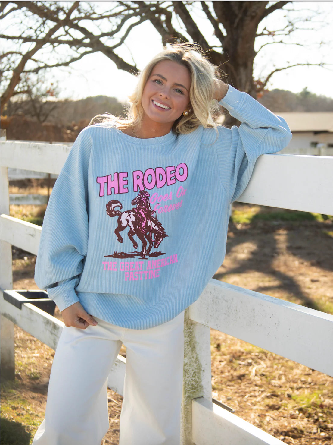 Rodeo Forever Corded Sweatshirt