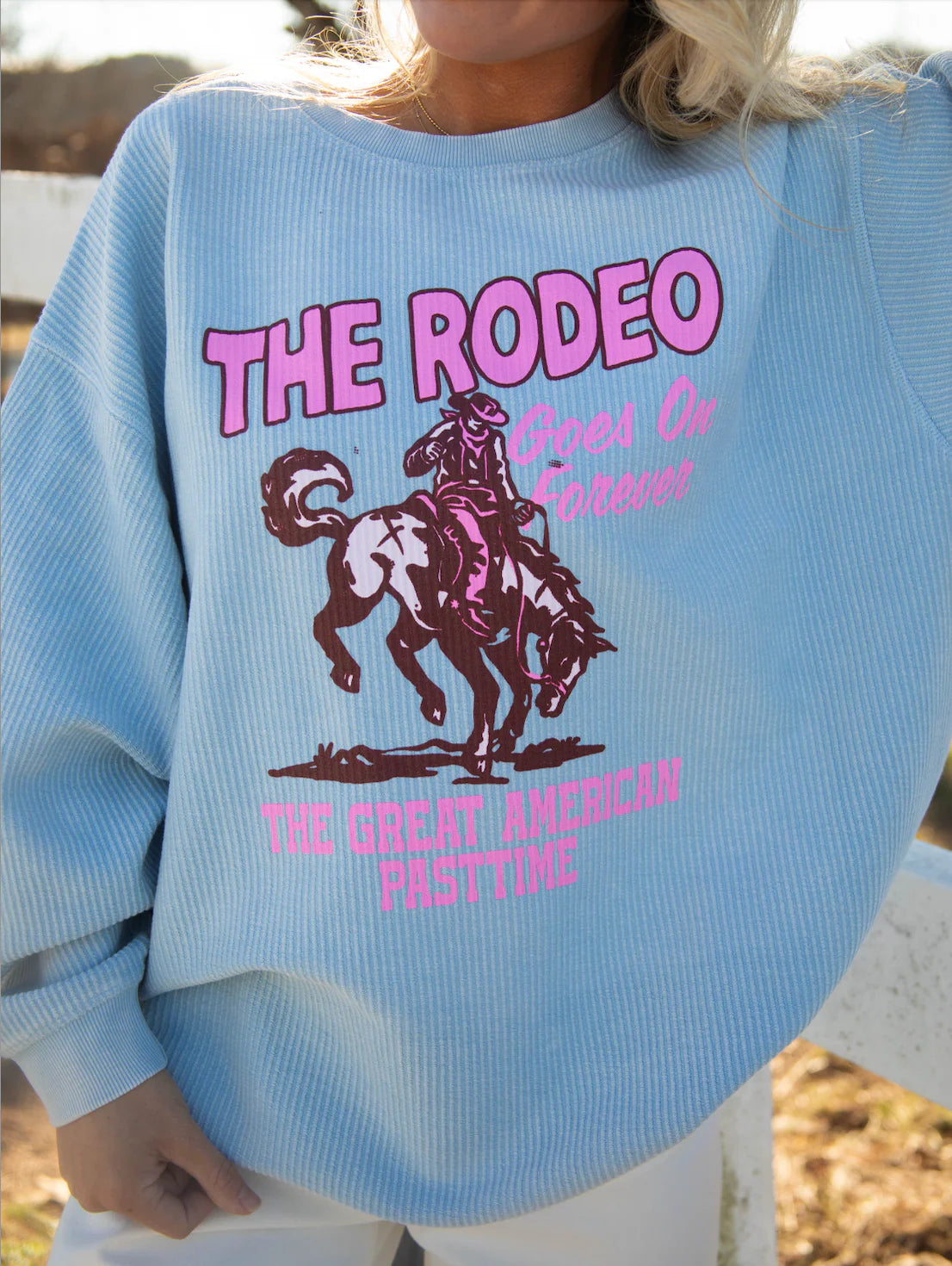 Rodeo Forever Corded Sweatshirt