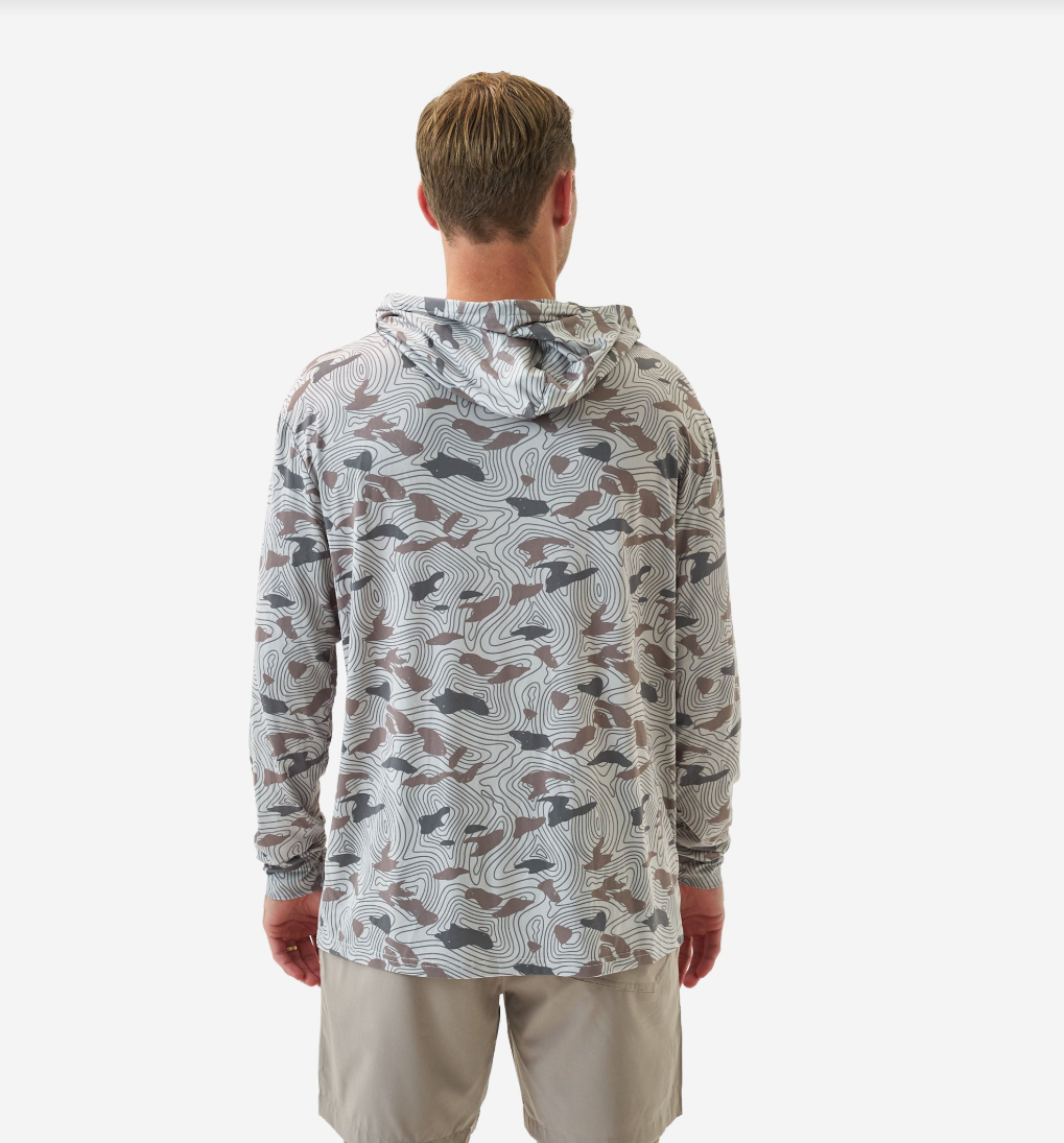 Burlebo Men's Performance Hoodie - Top Desert Camo