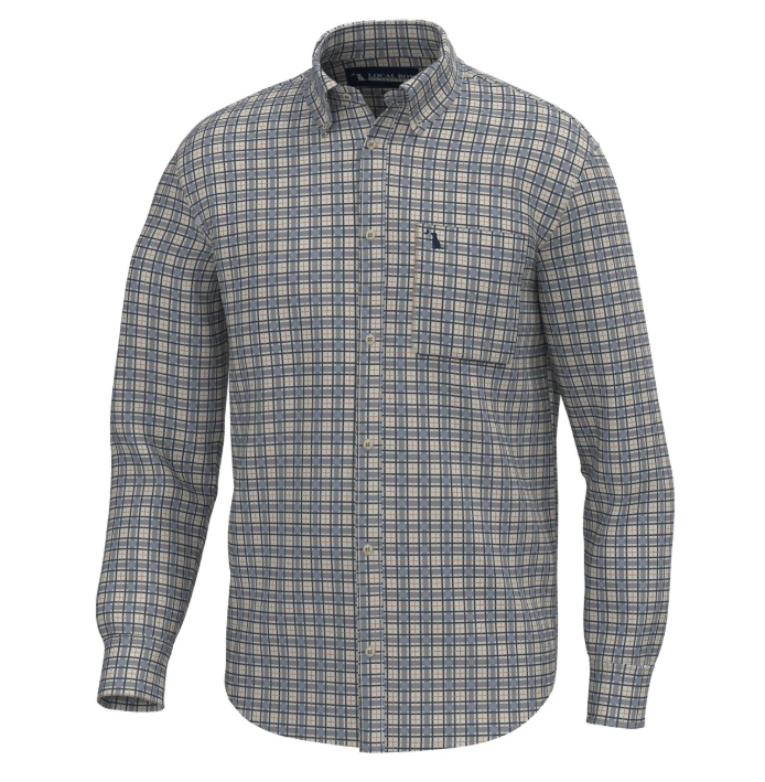 Local Boy | Faulk Dress Shirt in Slate/Rust/Navy