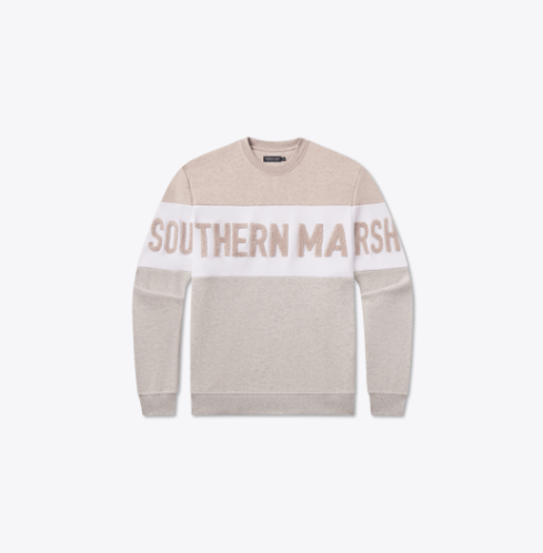 Women's Southern Marsh Varsity Heather Sweatshirt in Oatmeal
