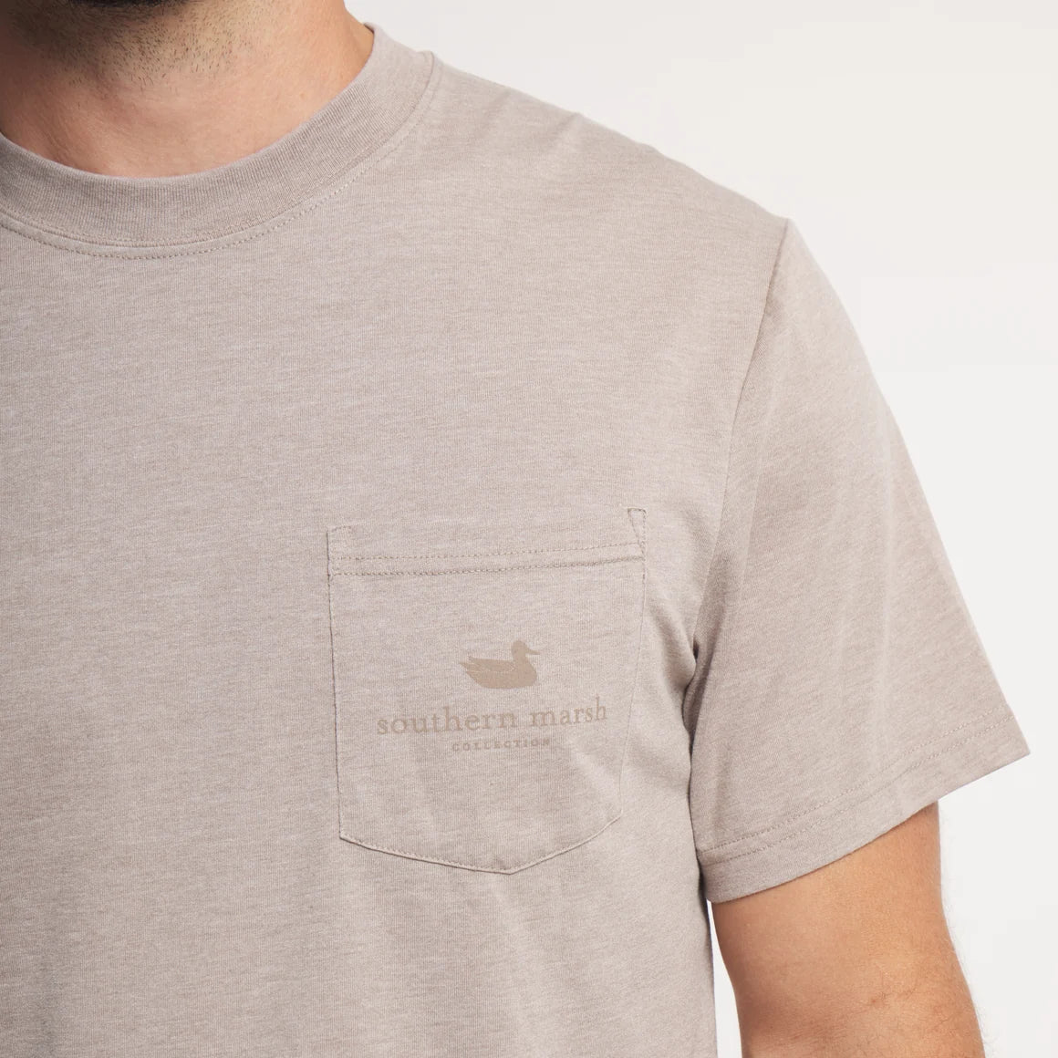 Southern Marsh At The Ready Seawash T-Shirt in Burnt Taupe