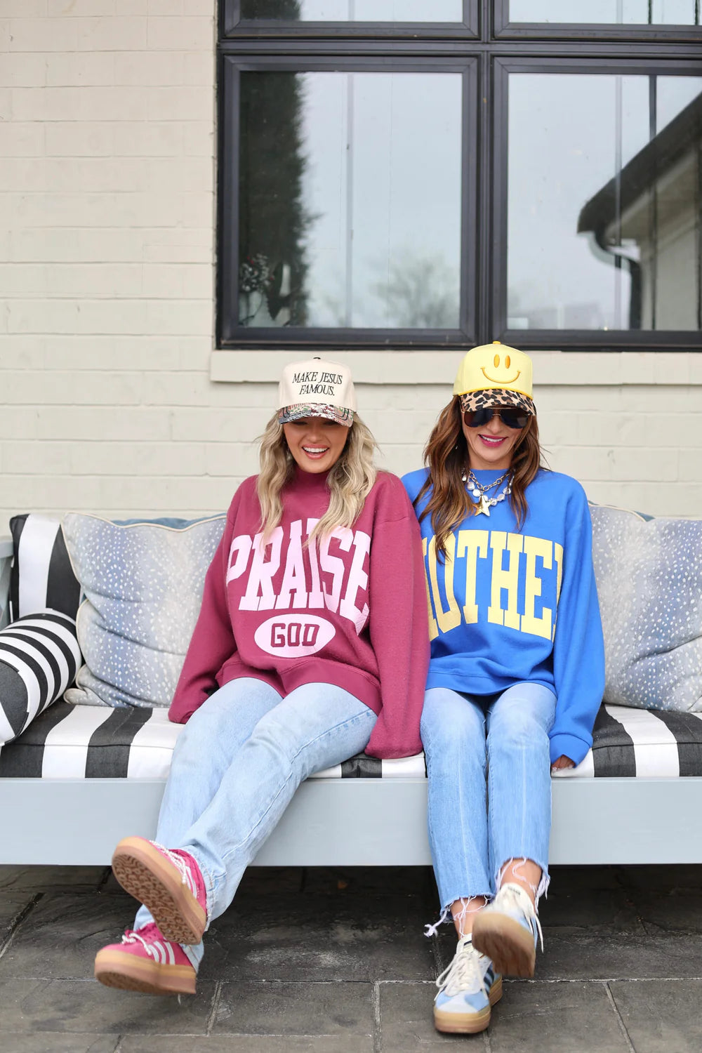 Praise God 2-Sided Reversible Mock Sweatshirt