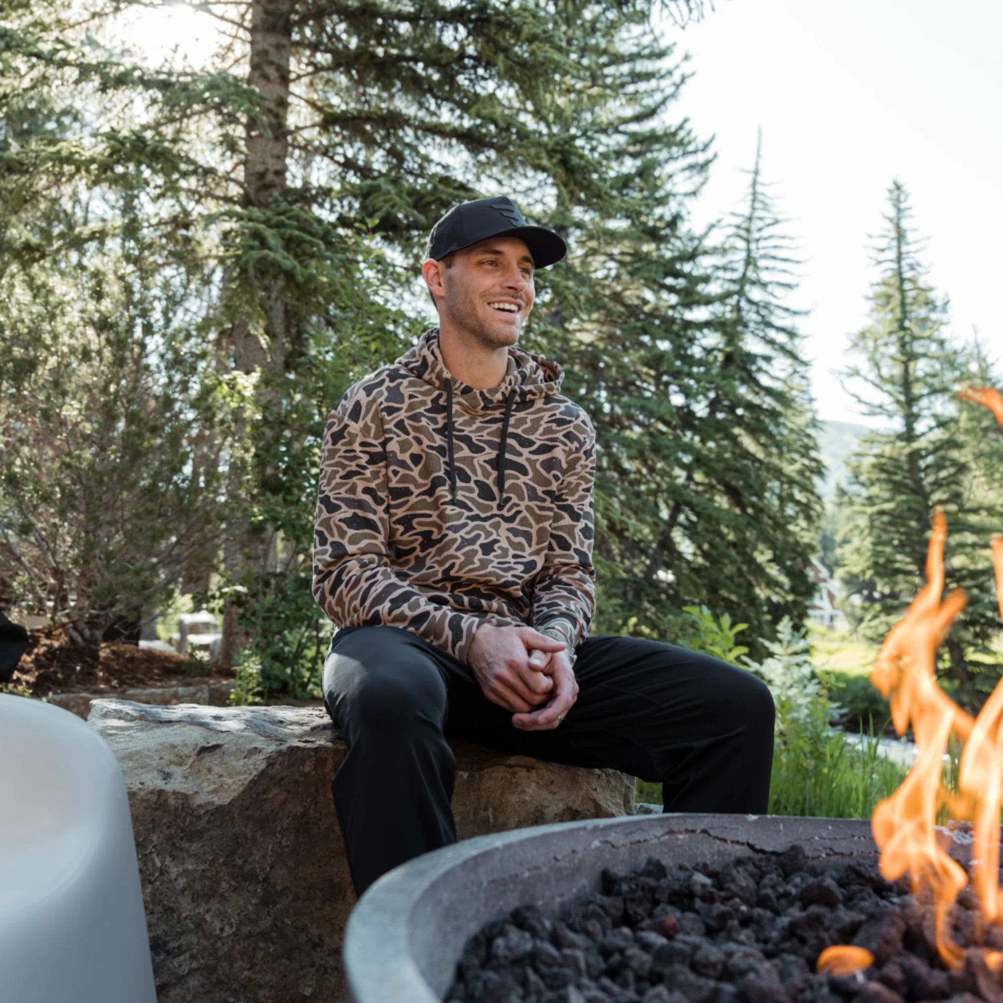 Men's Burlebo Thermal Hoodie - Gauge Camo