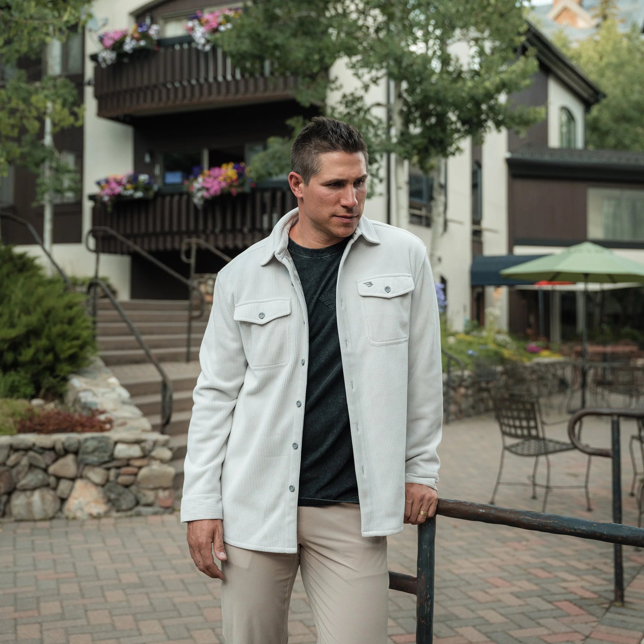 Men's Burlebo Kings Jacket - Light Grey - Classic Deer Camo Lining