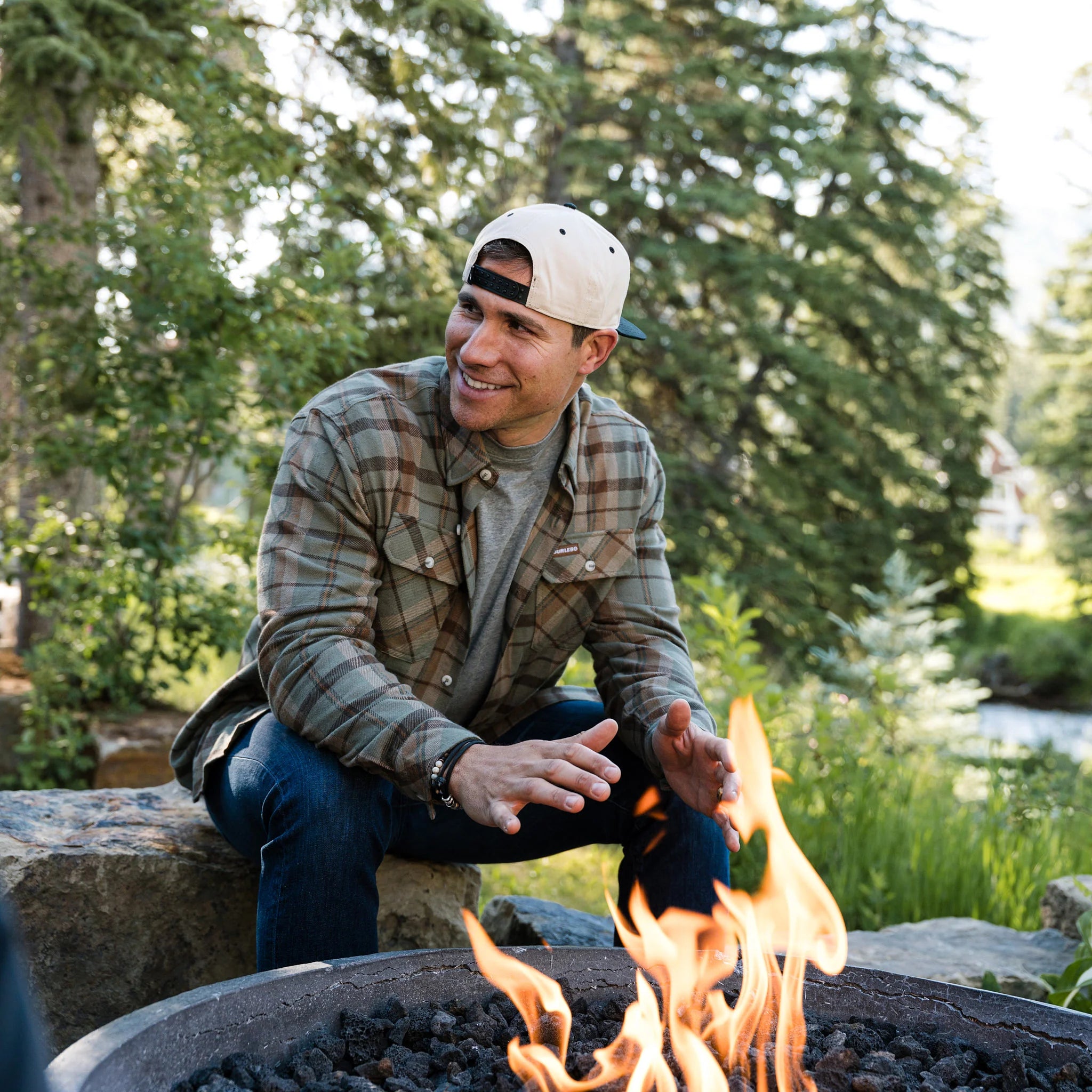 Men's Burlebo Flannel Shirt - Timber Brown