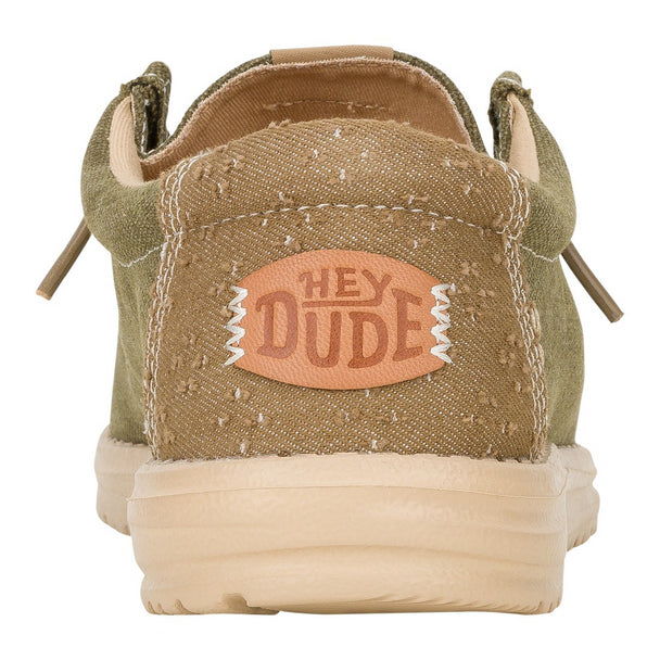Men's Hey Dude Wally Workwear Dusky Green/Cream