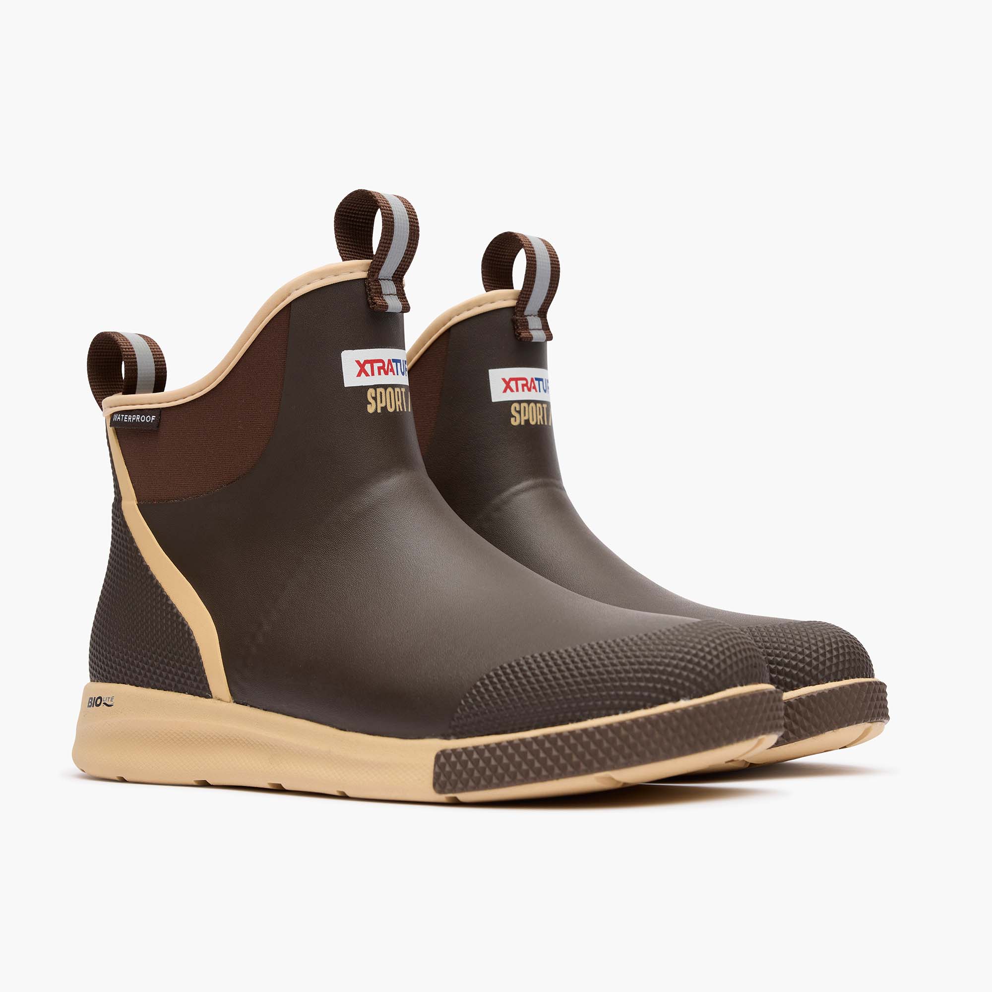 Men's Xtratuf Sport Ankle Deck Boot in Brown