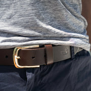 Southern Marsh Leather Stamped Belt