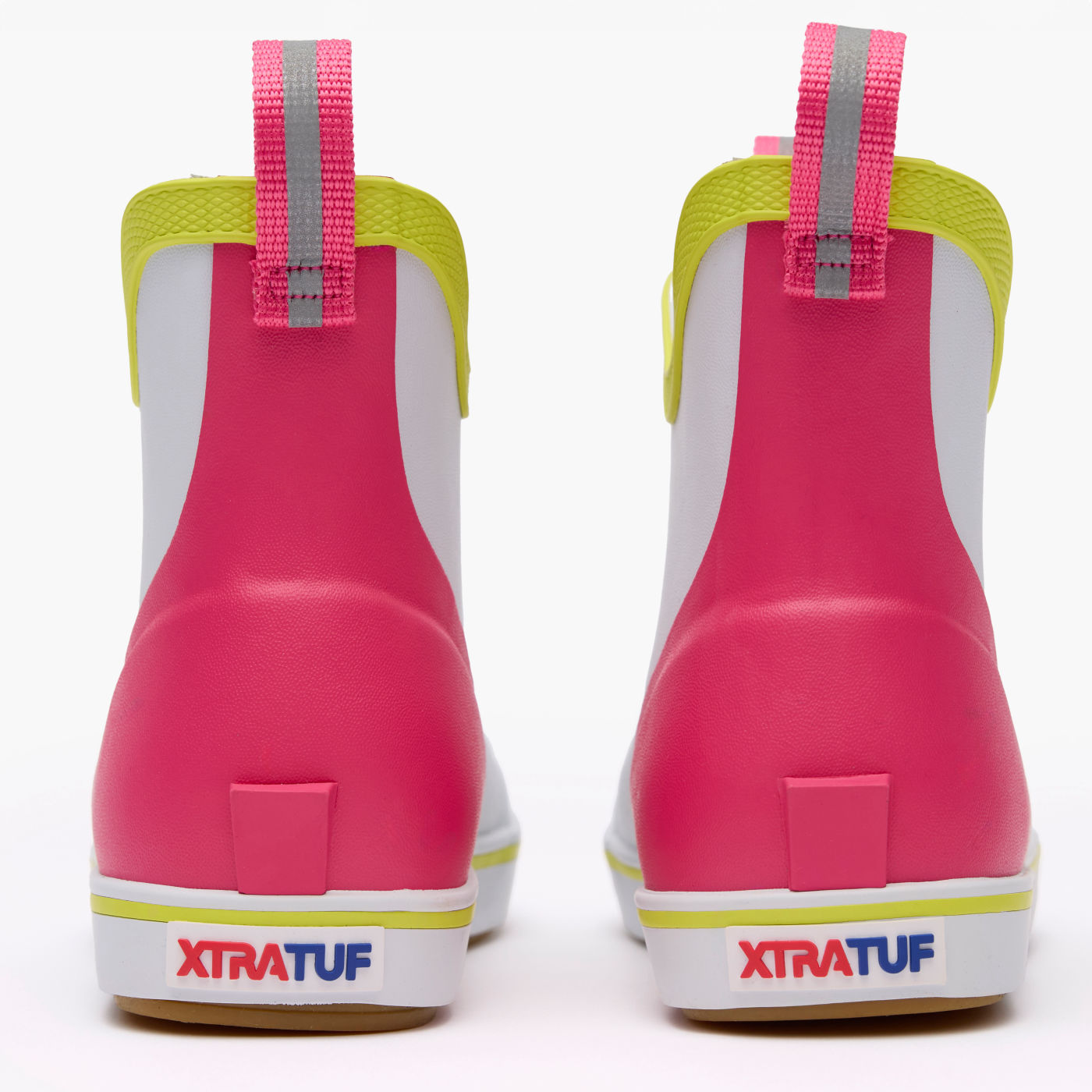 Kid's XTRATUF Ankle Deck Boots in White Multi Pink