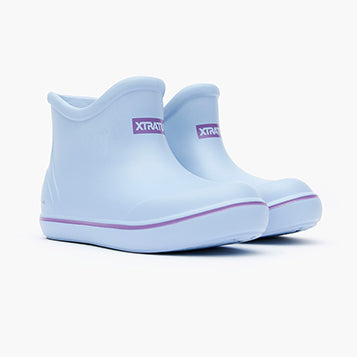 Little Kid's TUFS Light Blue Ankle Deck Boot