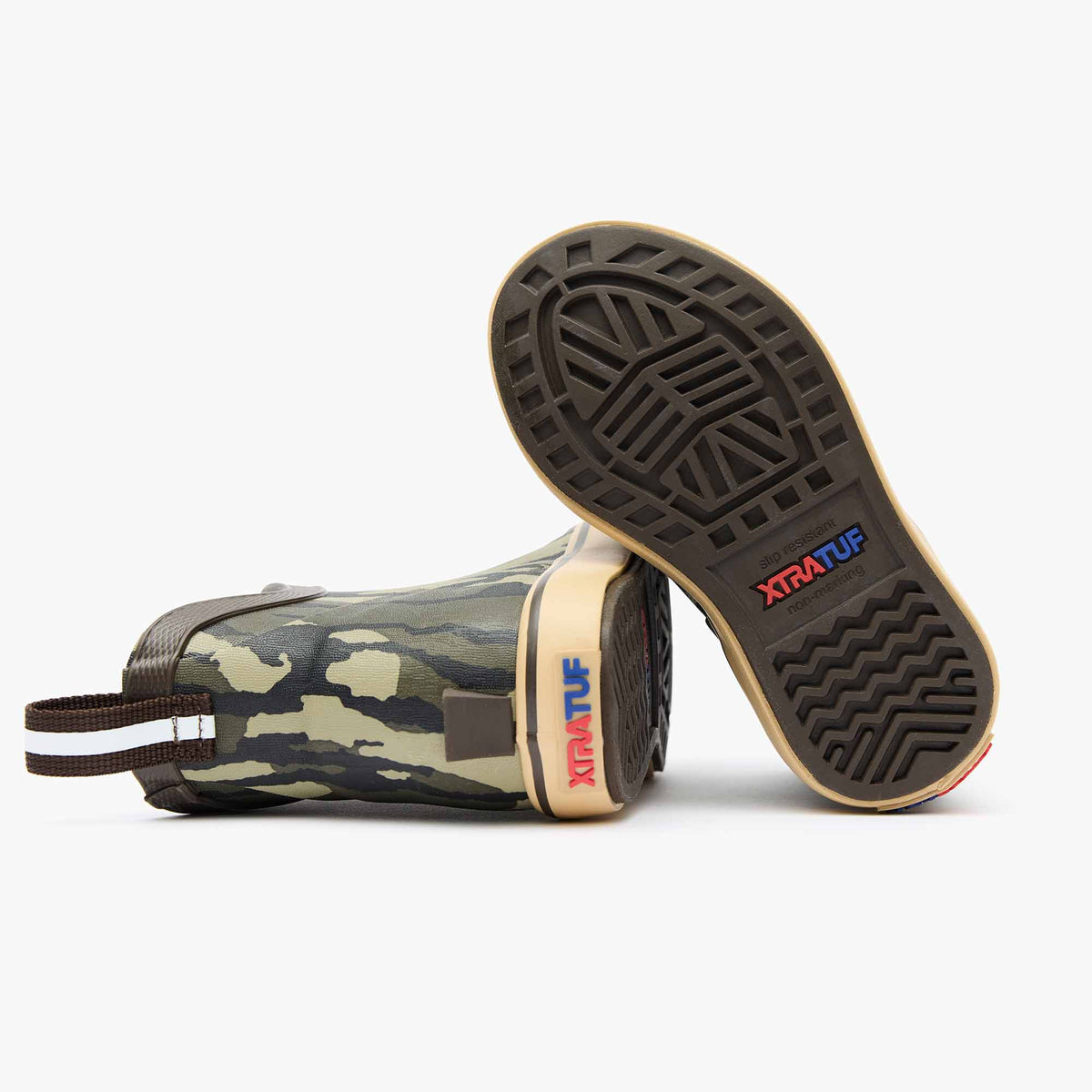 XTRATUF Botas tobilleras para niños en camuflaje Mossy Oak