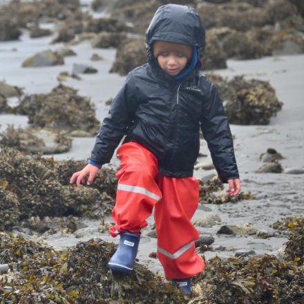 Little Kid's TUFS Navy Ankle Deck Boot