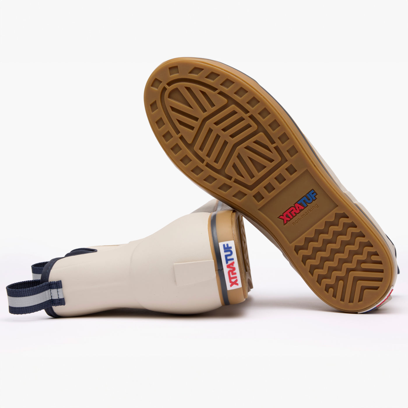 Men's XTRATUF Ankle Deck Boot in White/Navy