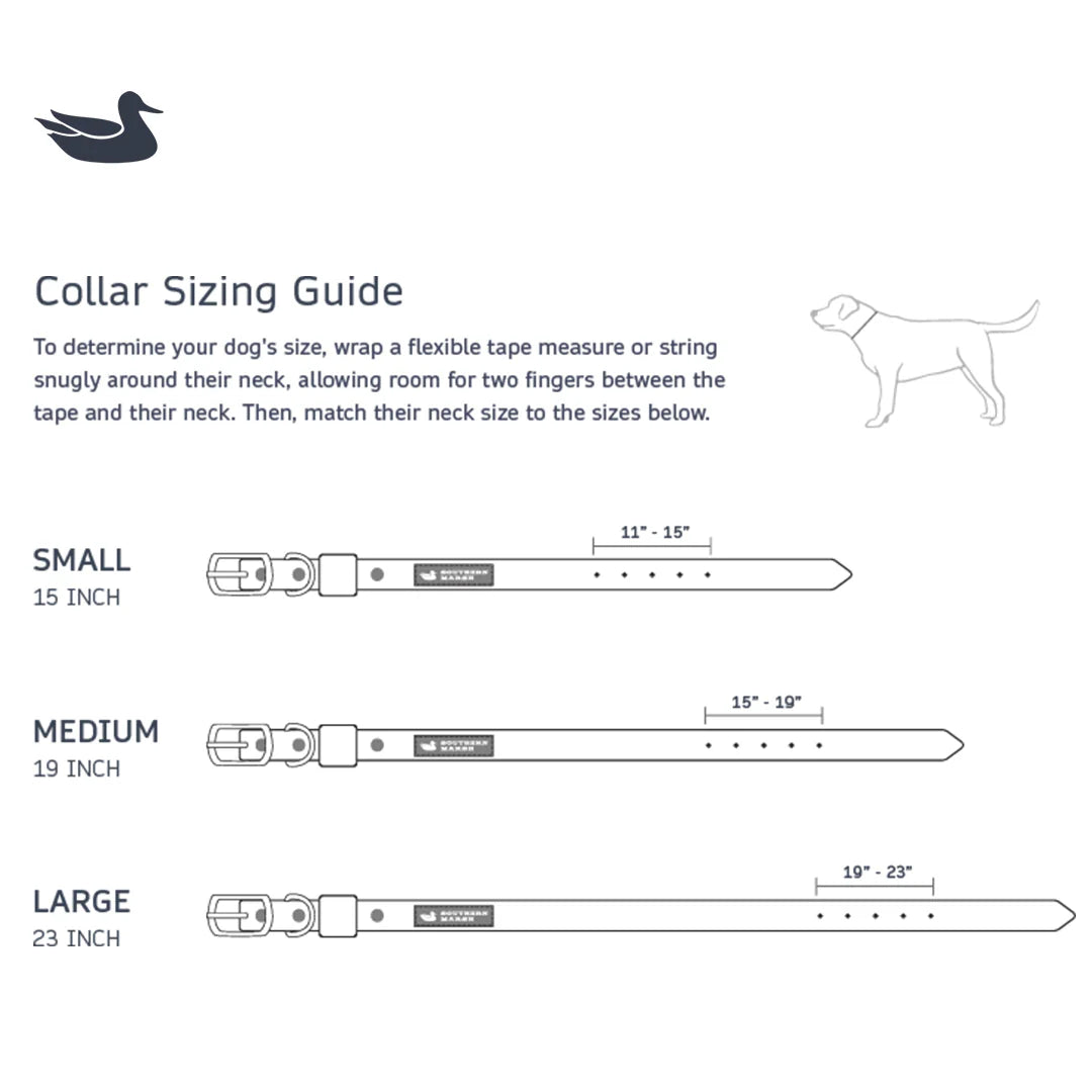 Southern Marsh Mason Waterproof Dog Collar - Azelia