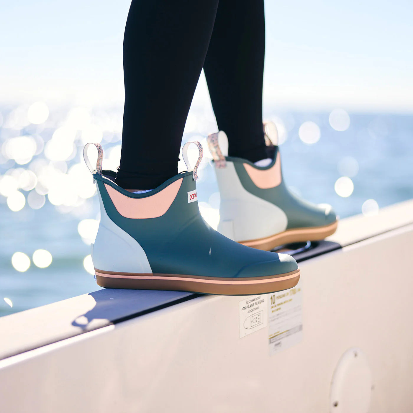 Women's Xtratuf Ankle Deck Boot in Green