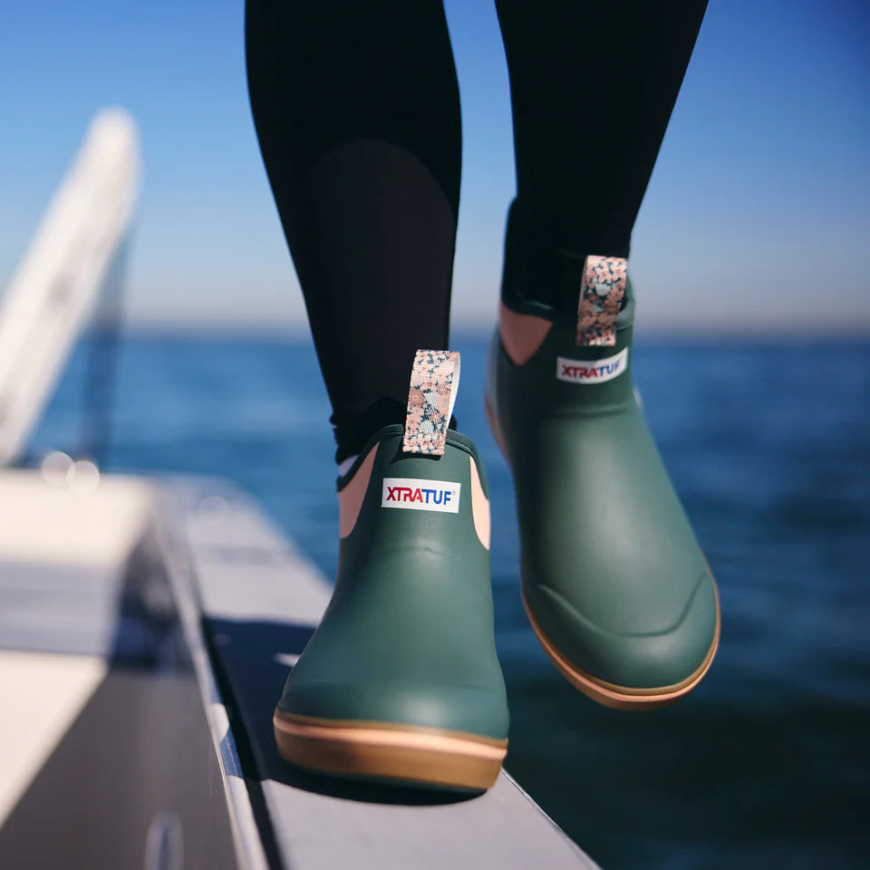 Women's Xtratuf Ankle Deck Boot in Green