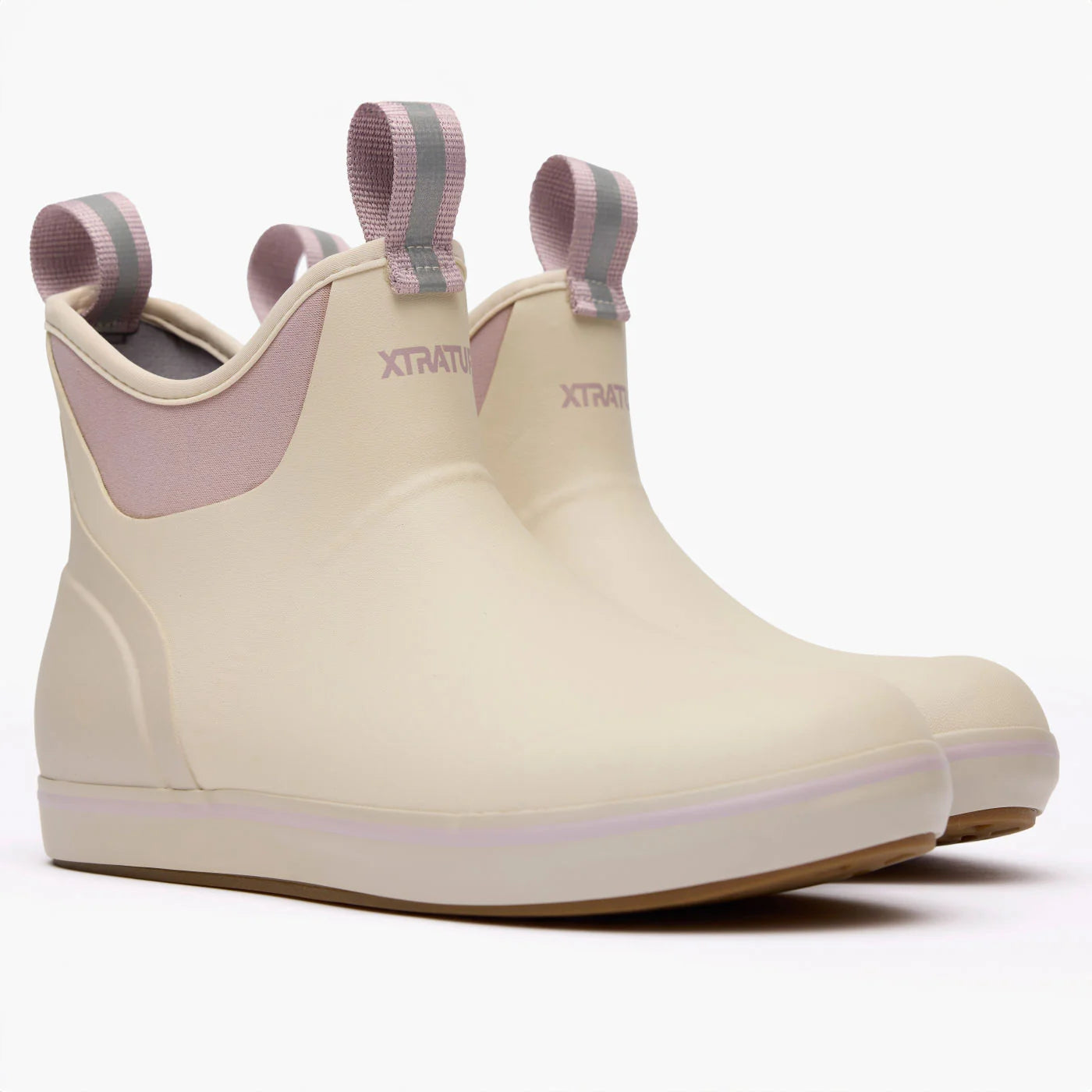 Women's Xtratuf 6in Ankle Deck Boot in Cream Pink