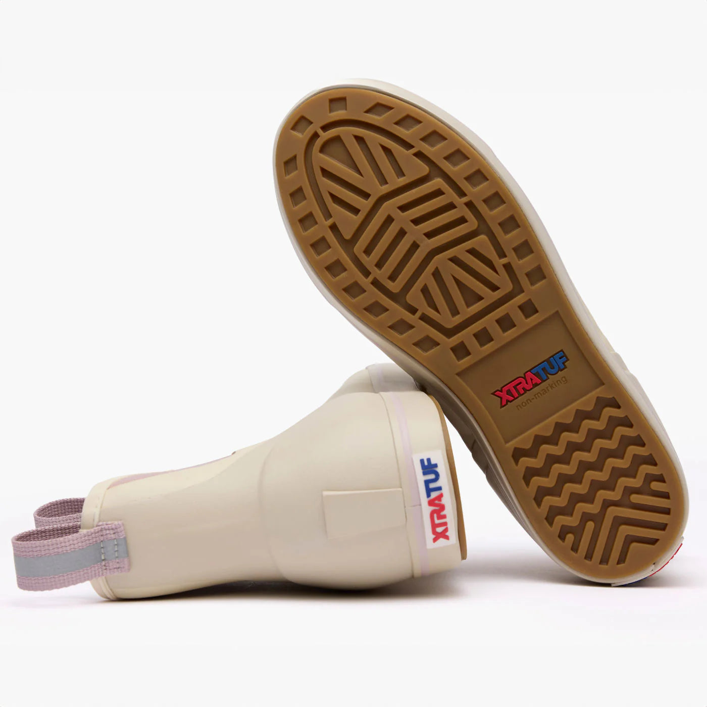 Women's Xtratuf 6in Ankle Deck Boot in Cream Pink