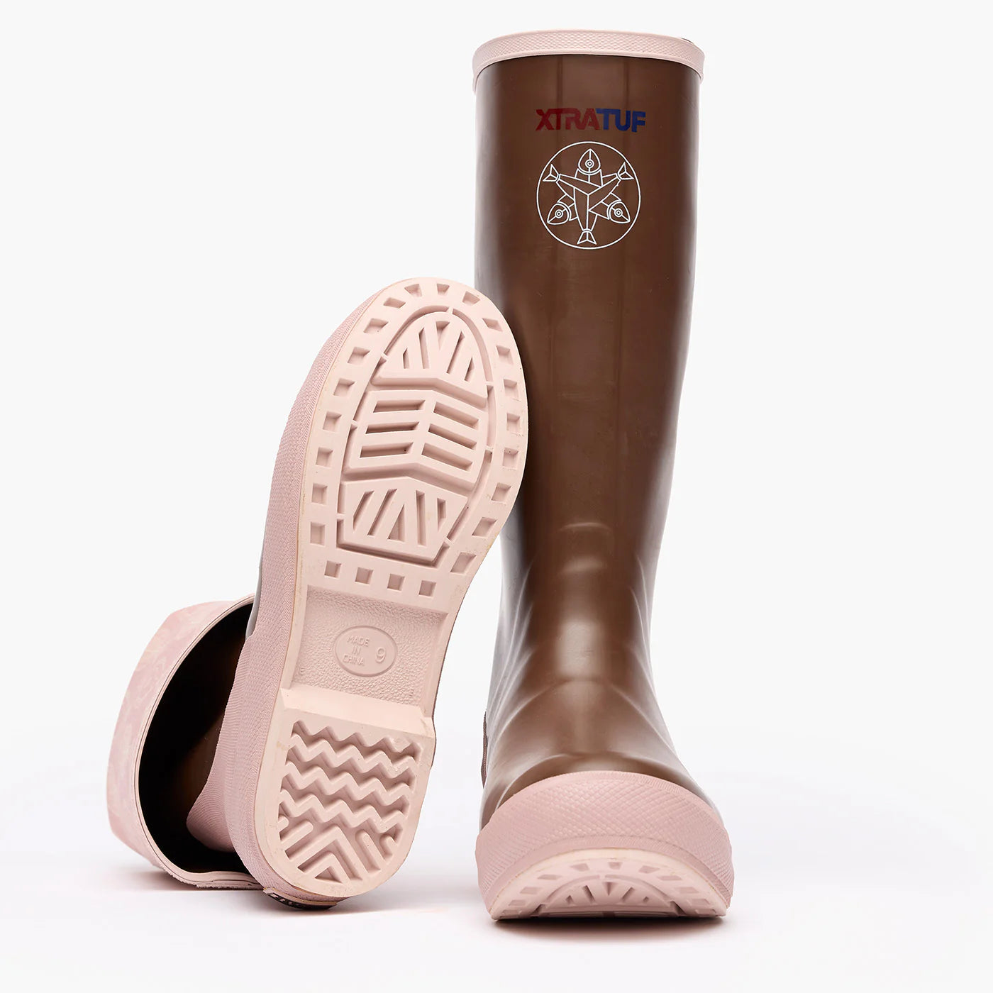 Women Xtratuf Salmon Sisters 15" Legacy Boot in Halibut Print