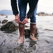 Women Xtratuf Salmon Sisters 15" Legacy Boot in Halibut Print