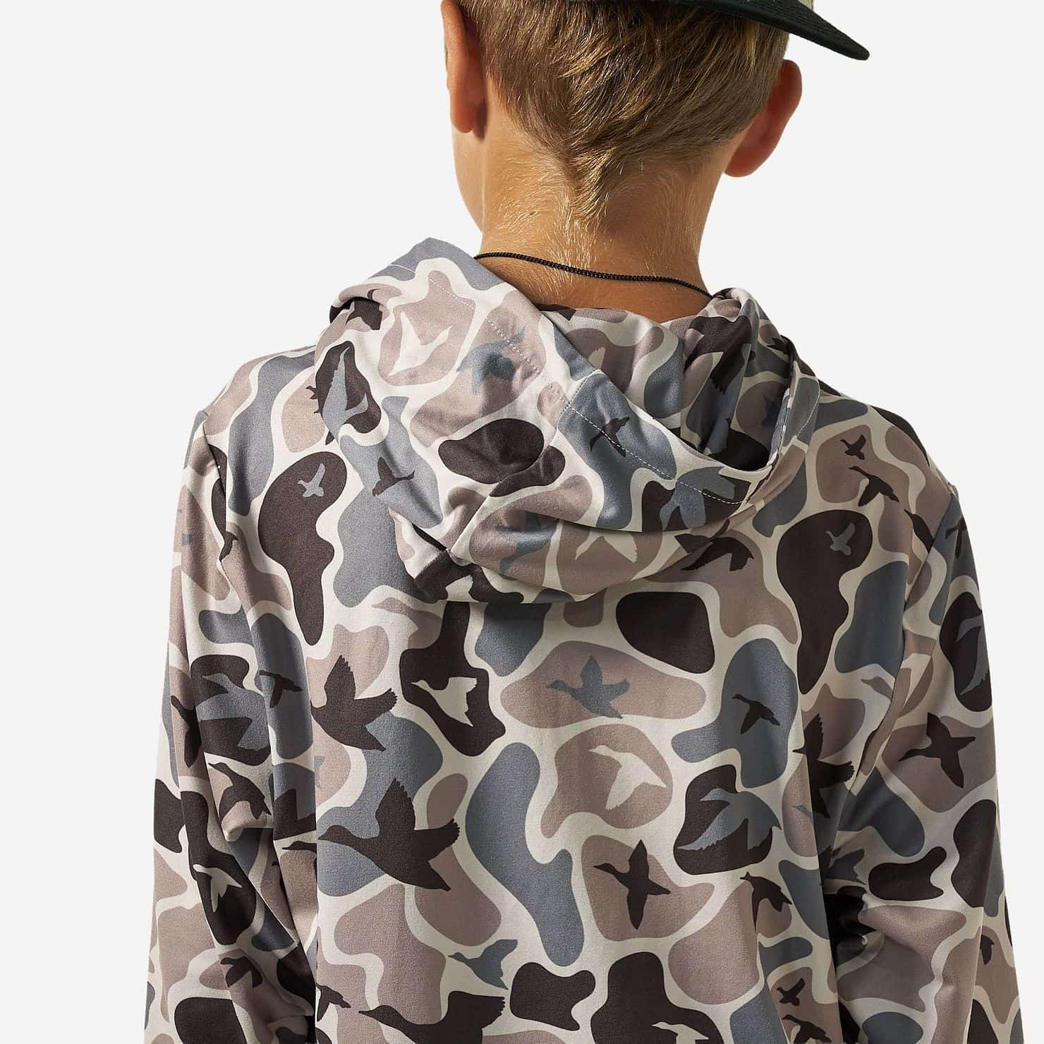 Burlebo Toddler & Youth Performance Hoodie in Mallard Mayhem Camo