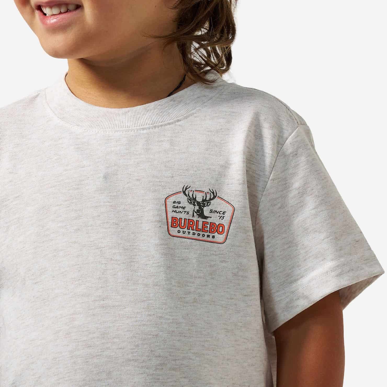 Burlebo Toddler & Youth Big Game Hunts T-Shirt in Oatmeal