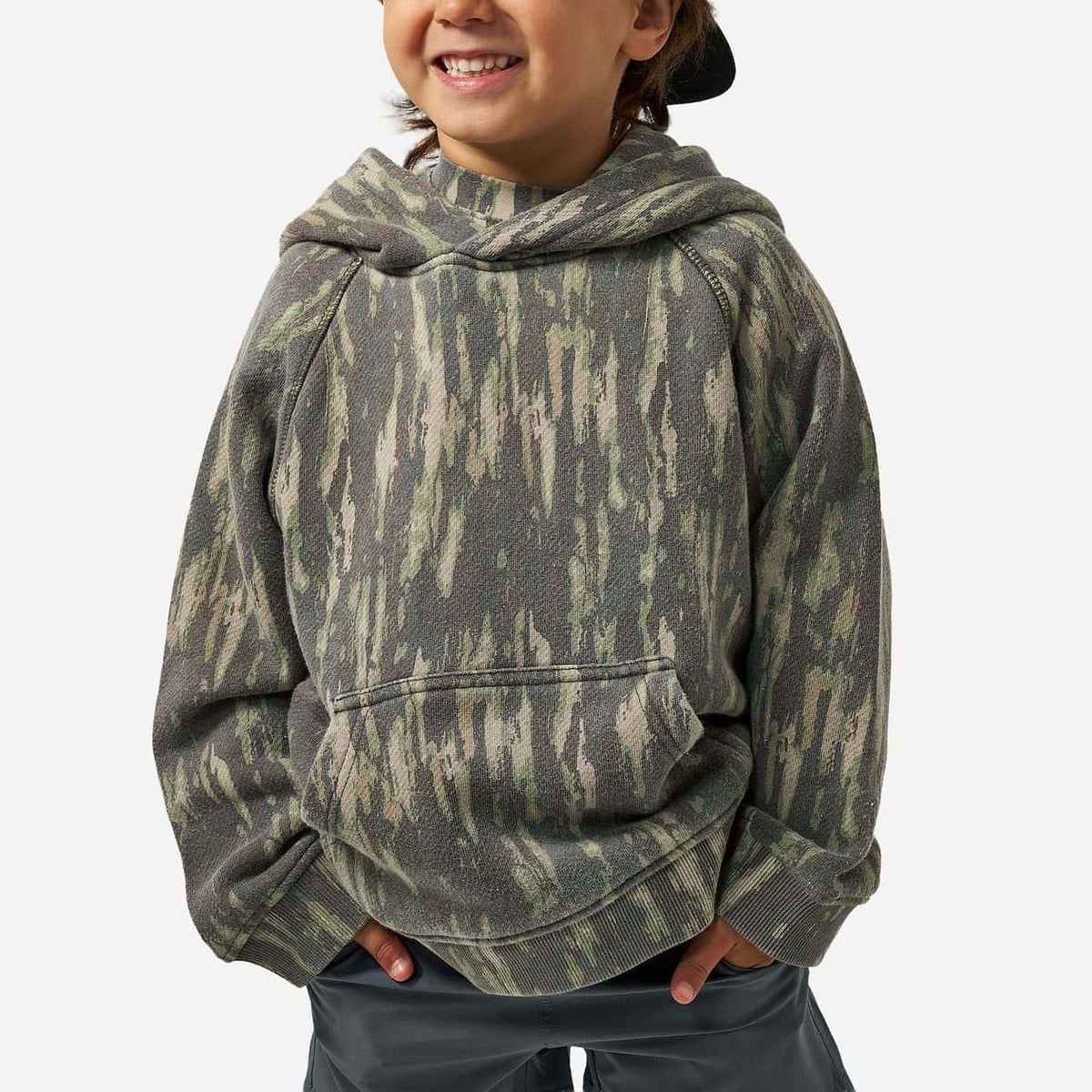 Burlebo | Toddler & Youth Vintage Washed Hoodie - Midland Camo