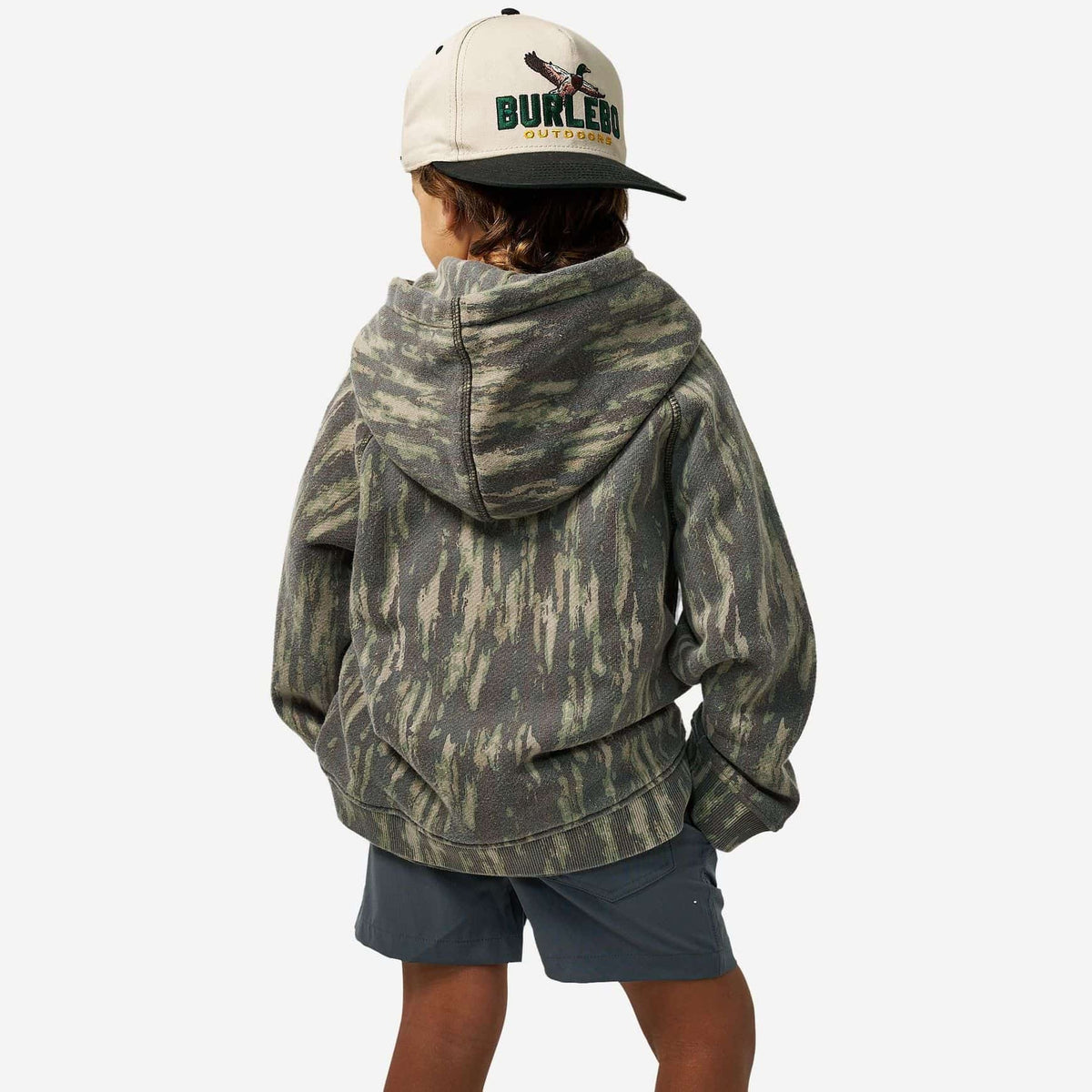 Burlebo | Toddler & Youth Vintage Washed Hoodie - Midland Camo