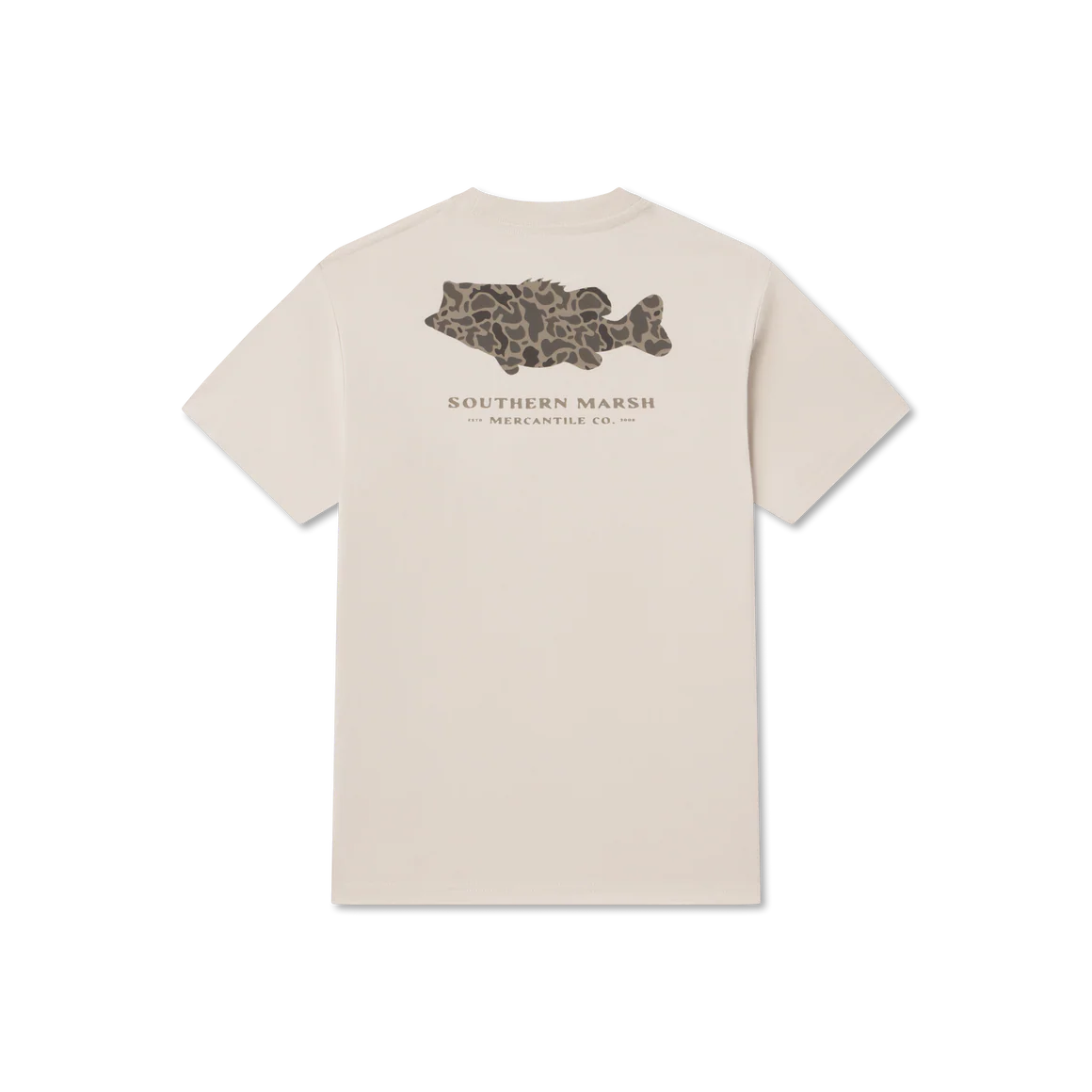 Youth Southern Marsh Camo Bass T-Shirt in Ash Grey