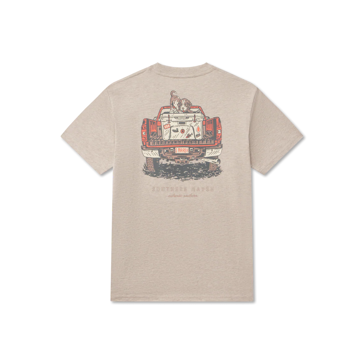 Youth Southern Marsh Loaded up Pup T-Shirt in Taupe
