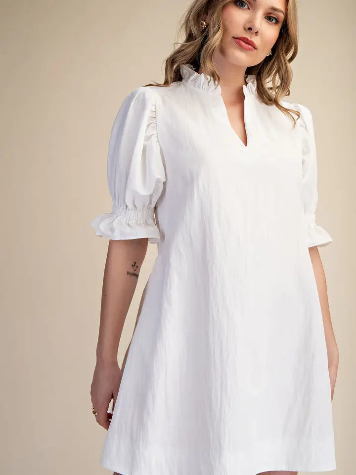 Effortlessly Perfect Dress in White