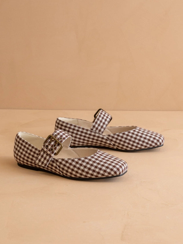 Gingham Girl Ballet Flats