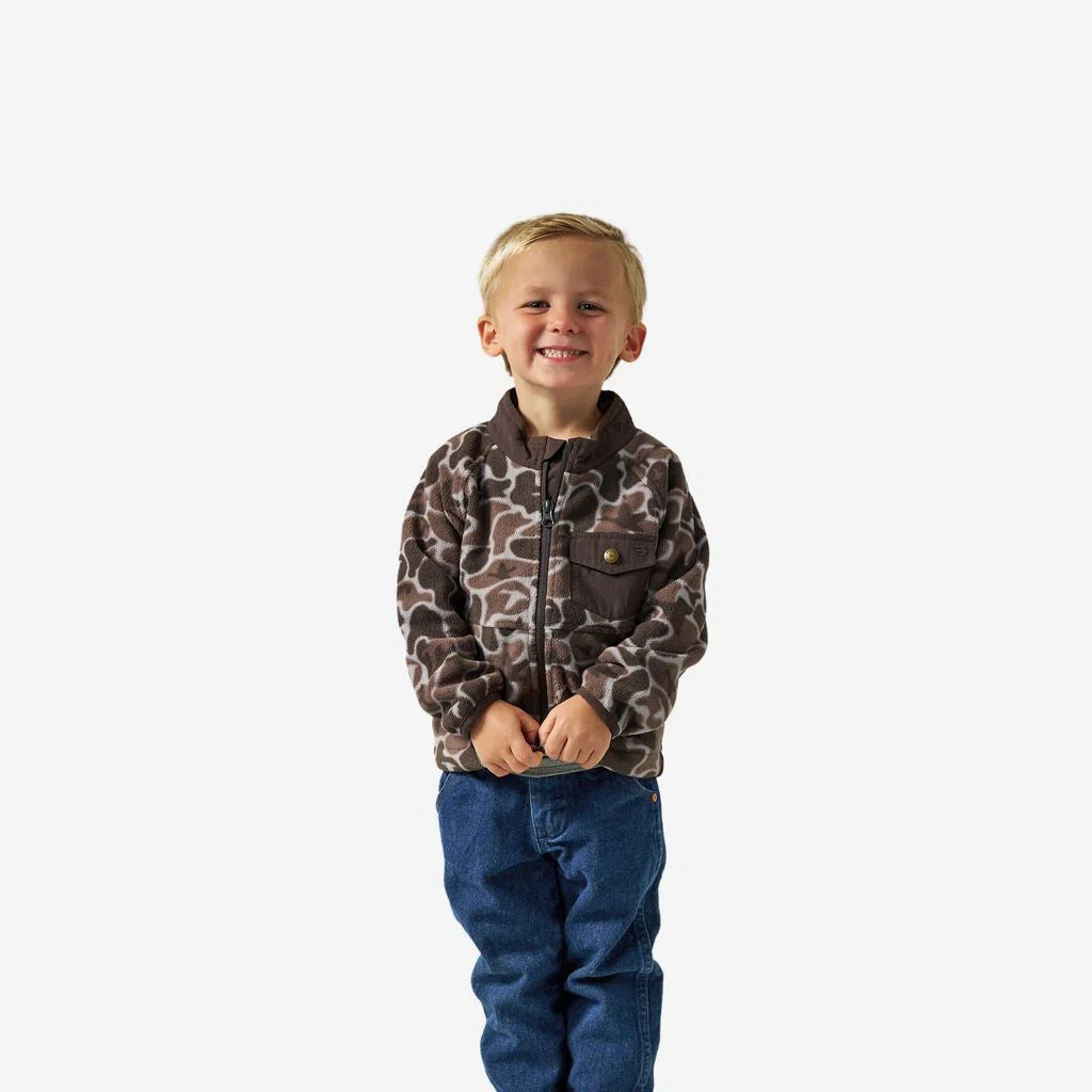 Burlebo Youth Micro Fleece Jacket - Mallard Mayhem Camo