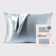 Kitsch Standard Satin Pillowcase - Haze Blue