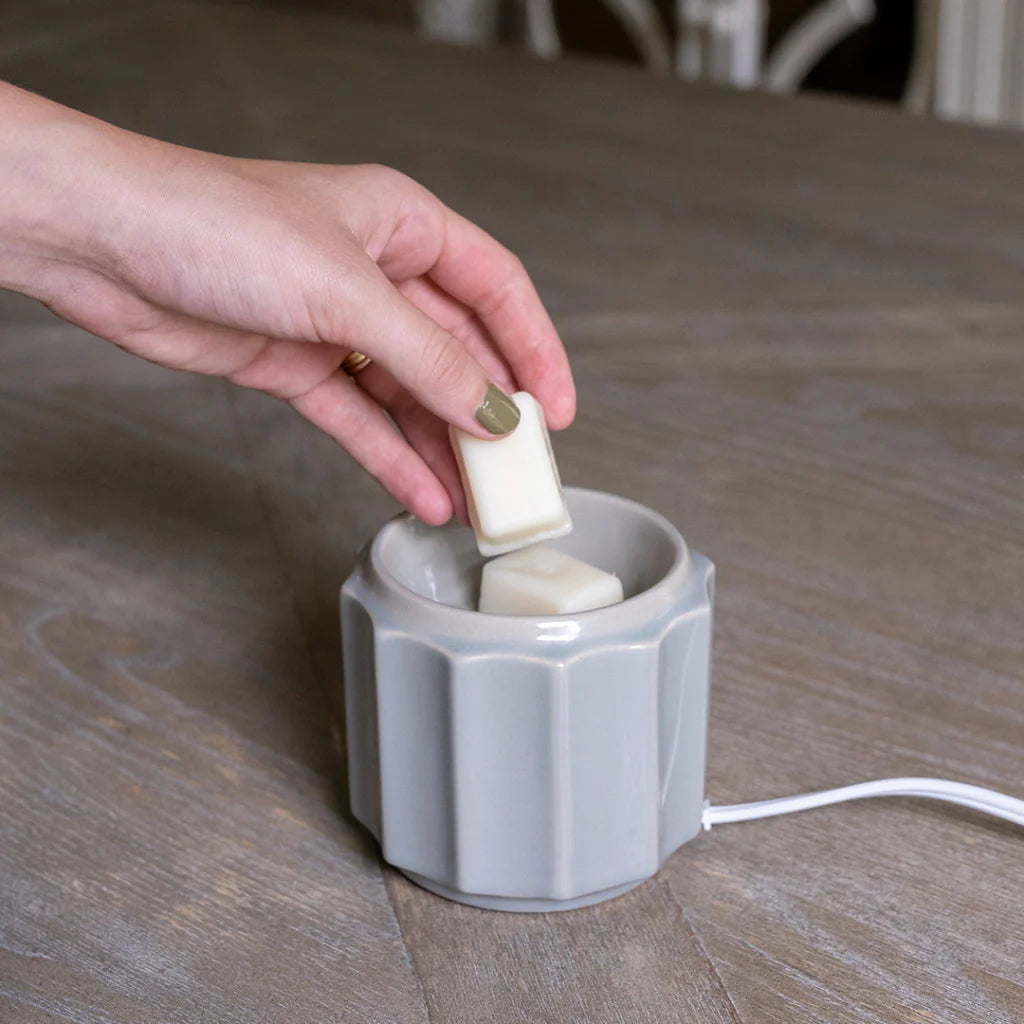 Wax Warmer - Banded Grey